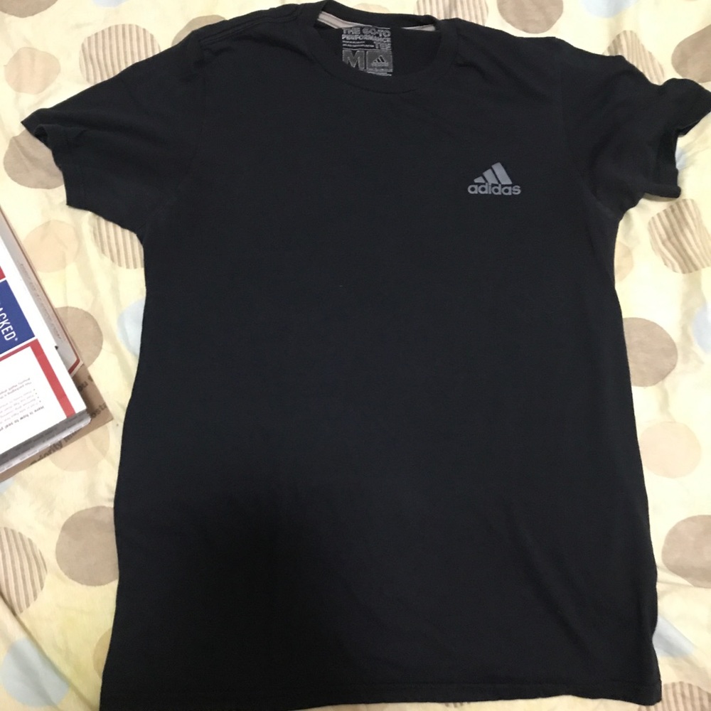 Black adidas tee
